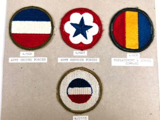 U.S. Army, Sammlung  Ärmelabzeichen