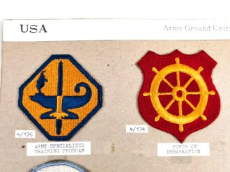 U.S. Army, Sammlung Ärmelabzeichen  "Army...