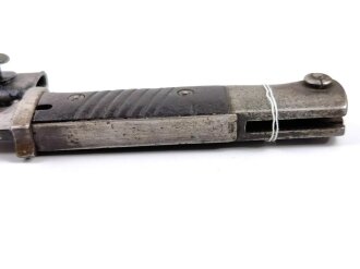 Seitengewehr M84/98 für K98 der Wehrmacht, getragenes Stück, Scheide überlackiert