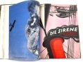 "Die Sirene " Illustrierte Zeitschrift mit den Mitteilunge des Reichsluftschutzbundes. 24 Ausgaben ab Februar 1934 gebunden.  Sehr guter Zustand