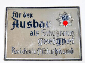 Lackiertes Blechschild " für den Ausbau als...