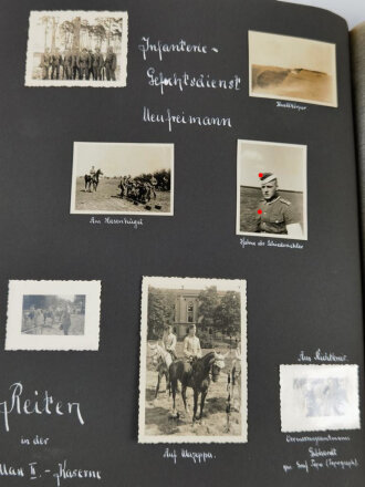 Zwei Fotoalben enes Angehörigen der Kriegsschule München, geführt von 1937-1938