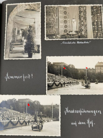 Zwei Fotoalben enes Angehörigen der Kriegsschule München, geführt von 1937-1938