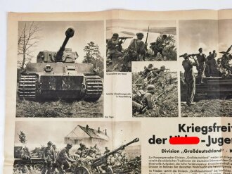 Anwerbeplakat "Kriegsfreiwillige der Hitler Jugend...