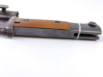 Reichswehr, Seitengewehr M84/98 für K98. Zusammengehöriges Stück, datiert 1930. Hersteller W.u.K., 5 x WaA46 gestempelt