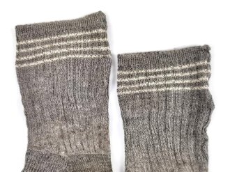 Paar Stricksocken Wehrmacht, getragenes Paar