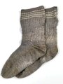 Paar Stricksocken Wehrmacht, getragenes Paar