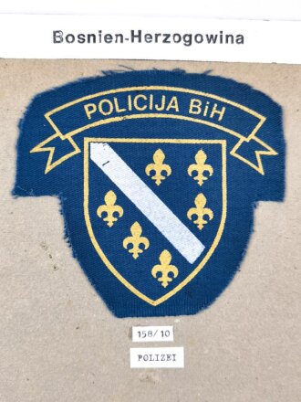 Polizei Bosnien Herzegowina, Ärmelabzeichen, aufgeklebt