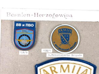 Bosnien Herzegowina, Sammlung Abzeichen Militär