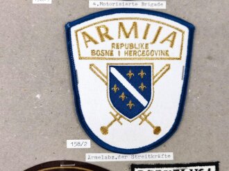 Bosnien Herzegowina, Sammlung Abzeichen Militär