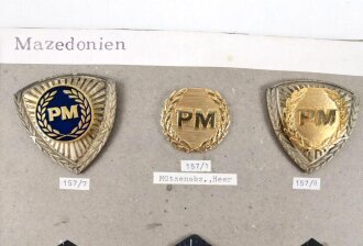 Mazedonien, Sammlung Abzeichen Militär