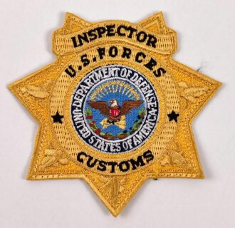 U.S. Forces, Ärmelabzeichen Inspector Customs U.S....