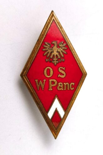 Polen, Abzeichen von Absolventen der Offiziersschule von 1952 - 1972  " OS W Panc "