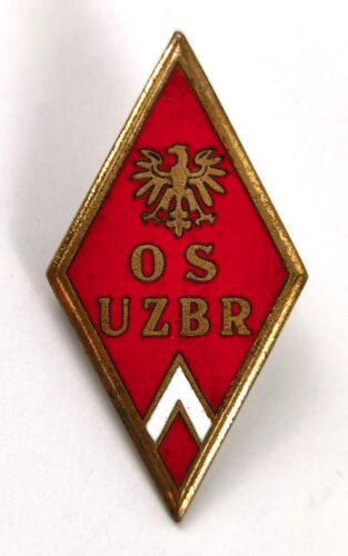 Polen, Abzeichen von Absolventen der Offiziersschule von 1952 - 1972  " OS UZBR "