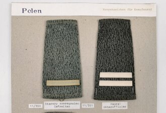 Polen, Sammlung  Militärabzeichen ( Rangabzeichen...