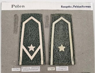 Polen, Sammlung an Militärabzeichen ( Rangabzeichen...