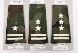 Polen, Sammlung 5 x Militärabzeichen ( Rangabzeichen für den Kampfabzug )