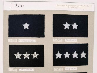 Polen, Sammlung  Militärabzeichen ( Rangabzeichen...