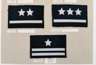 Polen, Sammlung  Militärabzeichen ( Rangabzeichen für Sonderbekleidung )