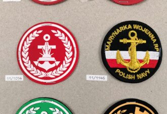 Polen, Sammlung Ärmelabzeichen ( Marine )