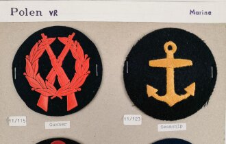 Polen, Sammlung Ärmelabzeichen ( Marine )