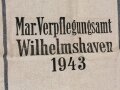 Verpflegungssack des "Marine Verpflegungsamt Wilhelmshafen" Sehr guter Zustand