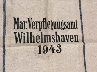 Verpflegungssack des "Marine Verpflegungsamt Wilhelmshafen" Sehr guter Zustand