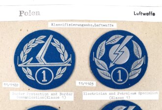 Polen, Sammlung Ärmelabzeichen Luftwaffe