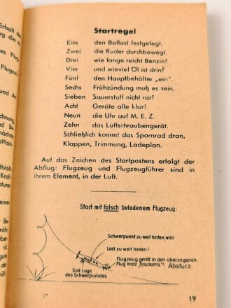 "Fliegen Lernen!" Herausgegeben unter Mitwirkung des RLM, 95 Seiten, A6