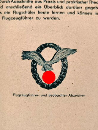 "Fliegen Lernen!" Herausgegeben unter Mitwirkung des RLM, 95 Seiten, A6