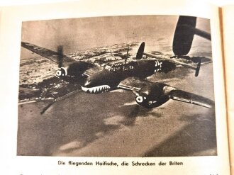 "Bomben auf England" Nr. 8 aus der Reihe "Kleine Kriegshefte", 24 Seiten, DIN A5, Stark gebraucht mittig Blätter lose