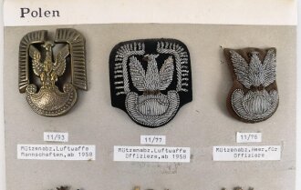 Polen, Sammlung Mützenabzeichen