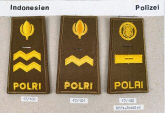 Indonesien, Sammlung Abzeichen  Polizei