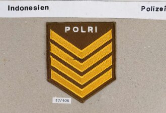 Indonesien, Sammlung Abzeichen  Polizei