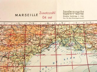 Luftwaffe Karte Frankreich "Marseille"...