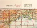 Luftwaffe Karte Frankreich "Marseille" Fliegerausgabe von 1942, Maße 78 x 60 cm