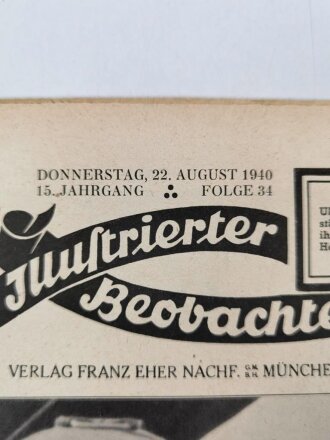 Illustrierter Beobachter, Nr. 34 vom 22. August 1940...