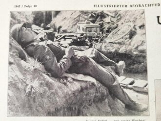 Illustrierter Beobachter, Nr. 40 vom 1. Oktober 1942 "Infanterie im Sturmangriff auf eine Höhenstellung"