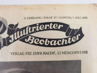 Illustrierter Beobachter, Nr. 27 vom 7. Juli 1934...