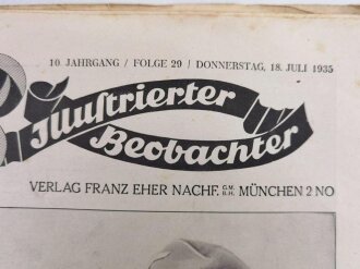 Illustrierter Beobachter, Nr. 29 vom 18. Juli 1935 "Zwei Feldzugskameraden der Tankwaffe treffen sich"