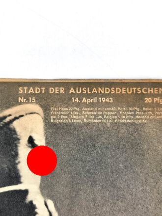 Stuttgarter Illustrierte, Nr. 15 vom 14. April 1943 "Der erste Soldat seines Staates"