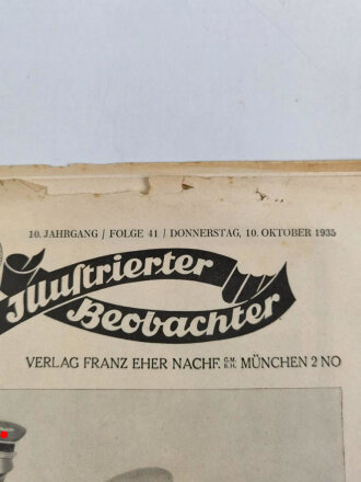 Illustrierter Beobachter, Nr. 41 vom 10. Oktober 1935 "Der Führer in Ostpreußen"