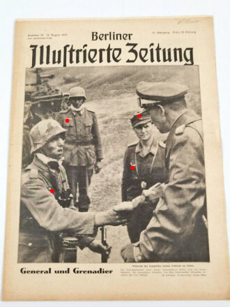 Berliner Illustrierte Zeitung, Nr. 32 vom 12. August 1943 "General und Grenadier"