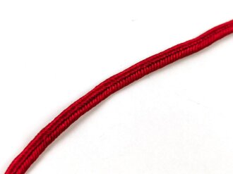 Soutachewinkel Wehrmacht, Waffenfarbe rot, Breite 4mm, Länge 13,5cm, aus altem Herstellerbestand