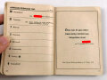 "Diensttaschenbuch des Nationalsozialistischen Fliegerkorps" Asugabe 1943, 128 Seiten, stark gebraucht, Einband vorne loße