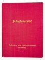 "Facharbeiterbrief" eines Maschinenschlossers aus Hamburg,  Industrie- und Handelskammer Hamburg, datiert 1942