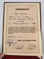 "Facharbeiterbrief" eines Maschinenschlossers aus Hamburg,  Industrie- und Handelskammer Hamburg, datiert 1942