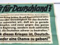 Die Parole der Woche, Wandanschlag / Plakat "Gerechtigkeit für Deutschland?" Folge 24 vom 10. Juni 1942, stark gebraucht und gefaltet, Maße 83x120 cm