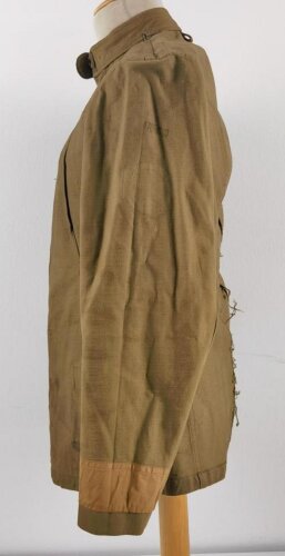 U.S. WWI AEF tunic, dated 1917. Soldier was a part of 80th Infantry Division , which saw heavy action in the Somme Offensive of 1918 and in the Meuse, Argonne area. Overseas twice.