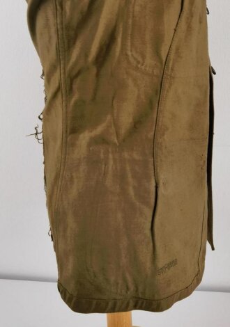 U.S. WWI AEF tunic, dated 1917. Soldier was a part of 80th Infantry Division , which saw heavy action in the Somme Offensive of 1918 and in the Meuse, Argonne area. Overseas twice.